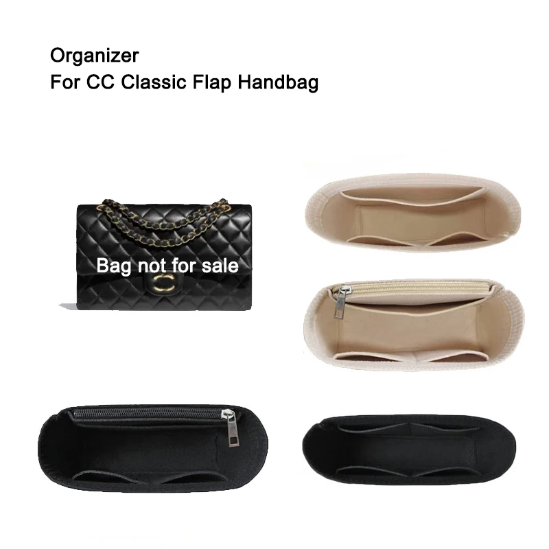 Organizador de monedero para CC Classic CF, bolso con solapa, Mini Maxi grande, bolsos de diseñador, inserto organizador de bolsos, forro de bolso de mano de tamaño personalizado