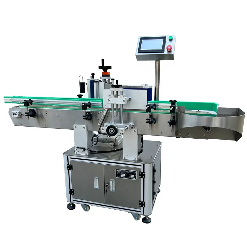 DOVOLL  Automatic Round Bottle Labeling Machine Label Applicator Food Can Vertical Roll Bottle Sticker Labeling Machine