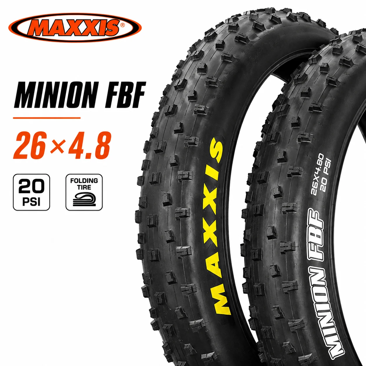 MAXXIS Minion FBF FBR Faltbarer Fatbike-Reifen 26x4.0 26x4.8 Mountainbike-Reifen Schnee Strand MTB-Reifen – Detail 2