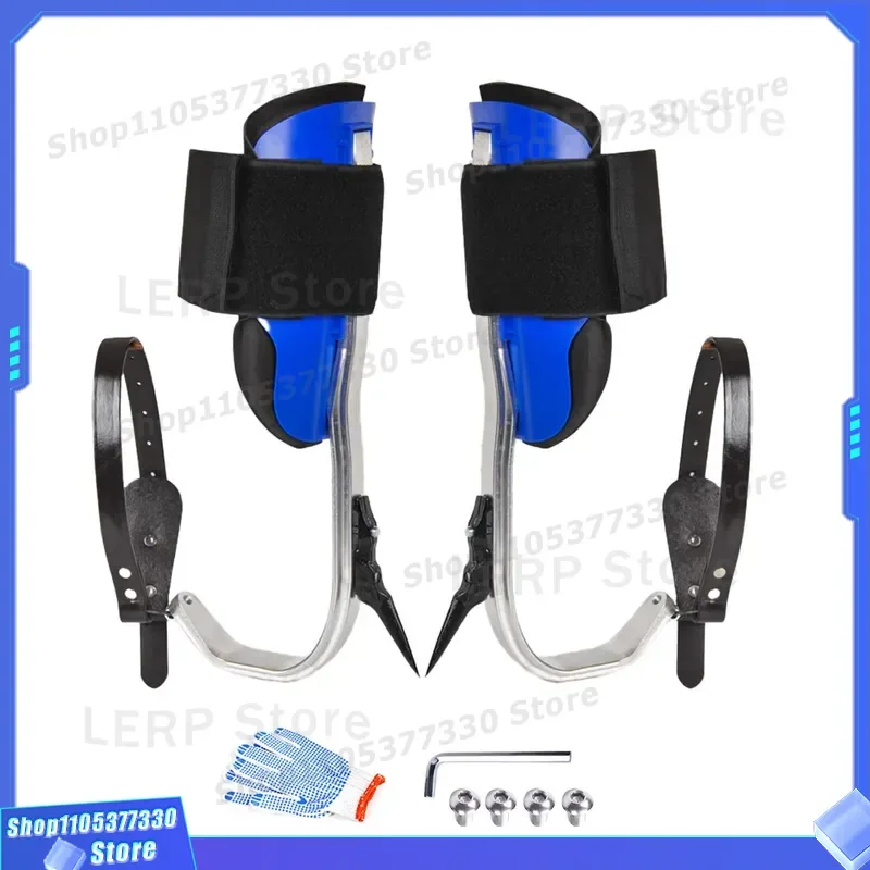 Professional Heavy Duty Aluminum Alloy Tree Climbing Spikes with Safety Belt for Arborist Gear Equipment Durable Aluminum