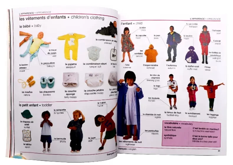 DK-Francês Inglês Bilíngue Ilustração Visual Livro