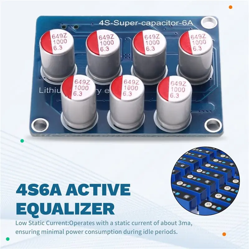 Efficient 3X 4S 6A Active Equalizer Lifepo4 Li- Lithium Battery Balancer Energy Transfer Balancing Board For 4 Strings 12V
