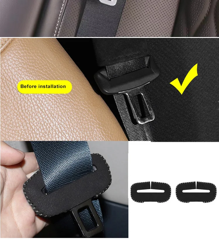 Wildleder-Sicherheitsgurtschloss-Abdeckungen für Chevrolet Cruze Epica Lova Camaro, für Opel Vauxhall Insignia Astra Mokka, für Buick – Detail 12