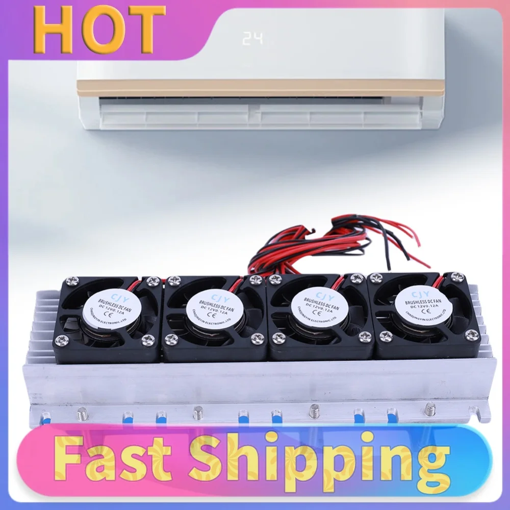 288W Peltier Cooler DC 12V 30A DIY Semiconductor Air Conditioner Cooling System Thermoelectric Peltier Refrigeration Cooler