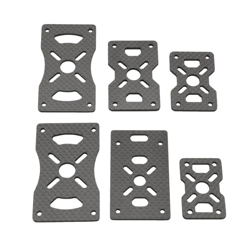 10PCS DIY 12/16/20/22/25/30mm Tube Clamp 3K Carbon Fiber Plate Motor Fixed Mount Clip Holder Bracket for RC FPV Drone Quadcopter