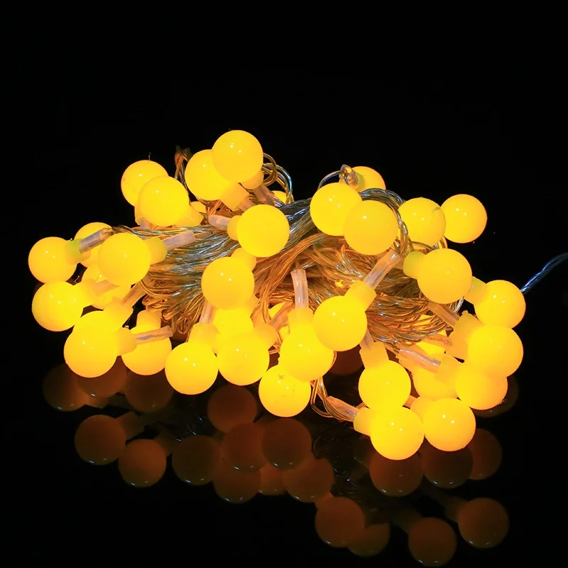 10 متر 100Led AC220V أضواء جارلاند أضواء خارجية سلسلة أضواء مع 100led الكرة لقضاء عطلة الديكور مصباح مهرجان عيد الميلاد