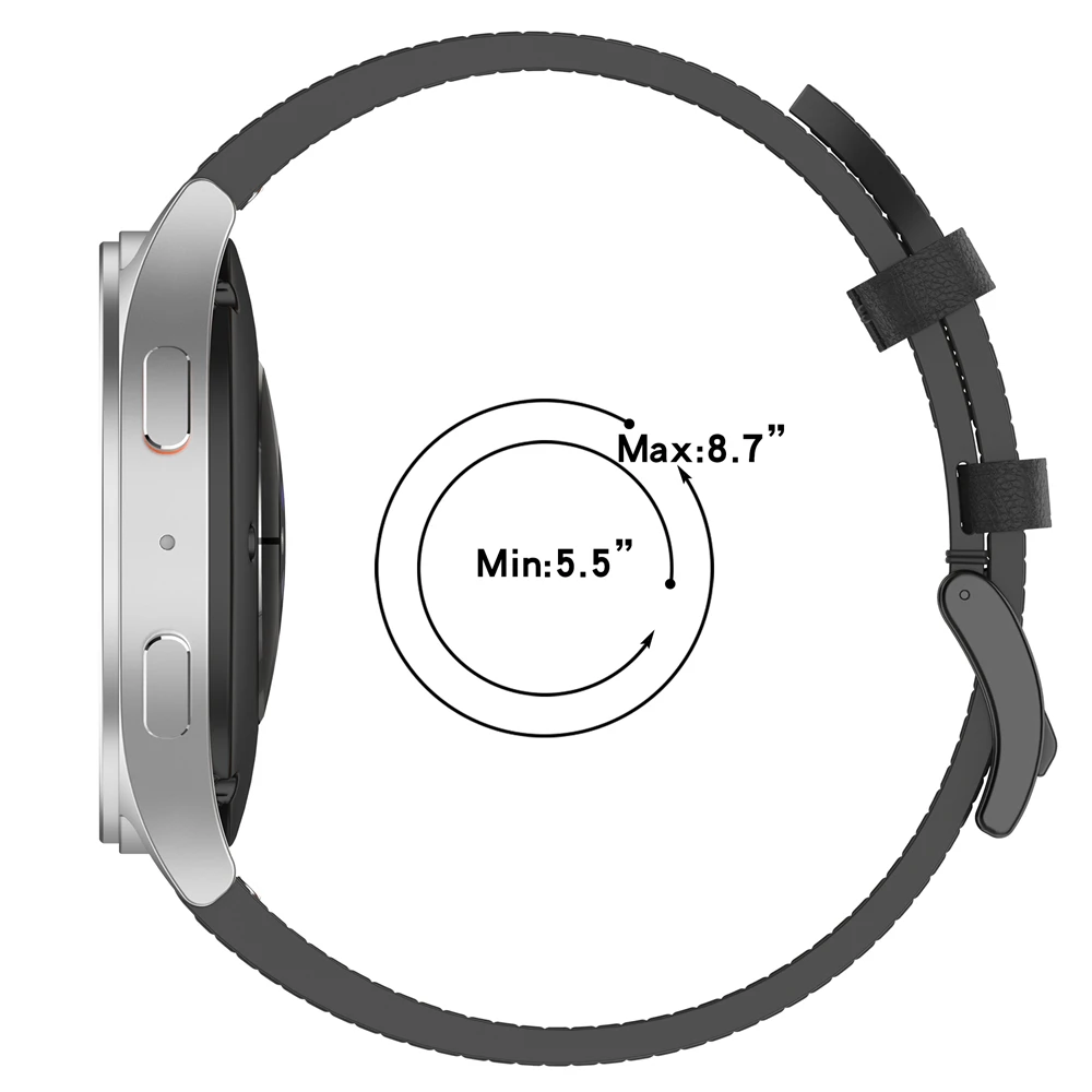 Correa de cuero con prensa de 22mm, pulsera para reloj OPPO X2/Oneplus watch3, correa de reloj con capa de cabeza suave, reloj con botón de cuero