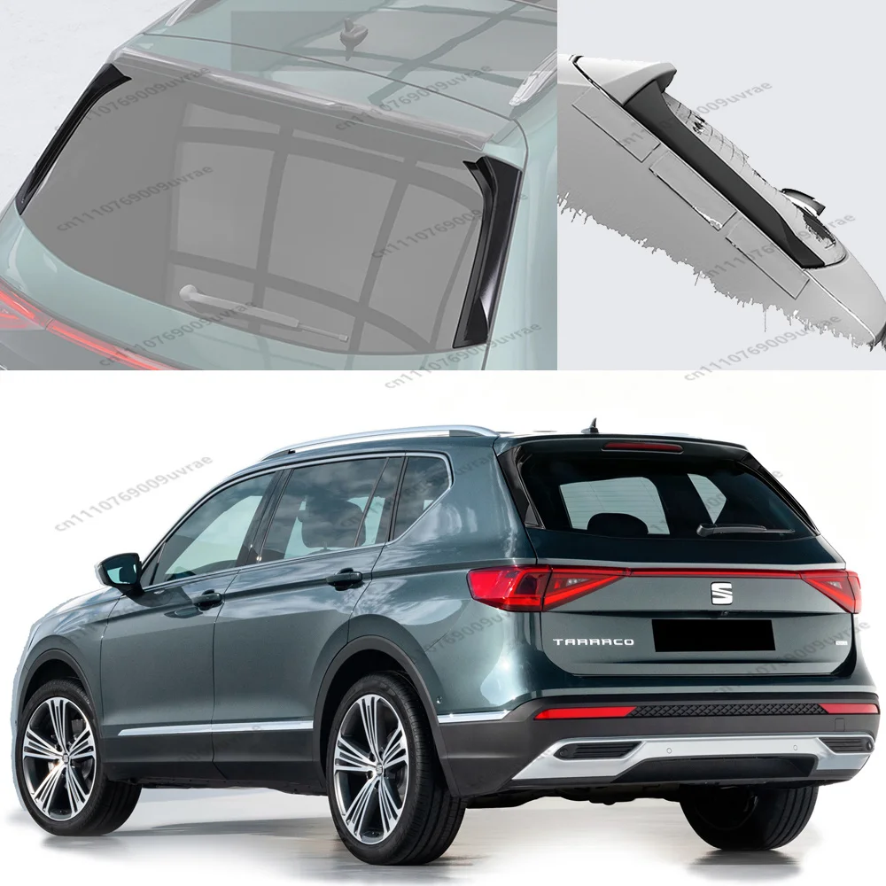 

2pcs Rear Side Spoiler Wing Trim Cover Tail Window Lid Canards Modification For Seat Tarraco MK1 Standard TSI TDI 2018-2024