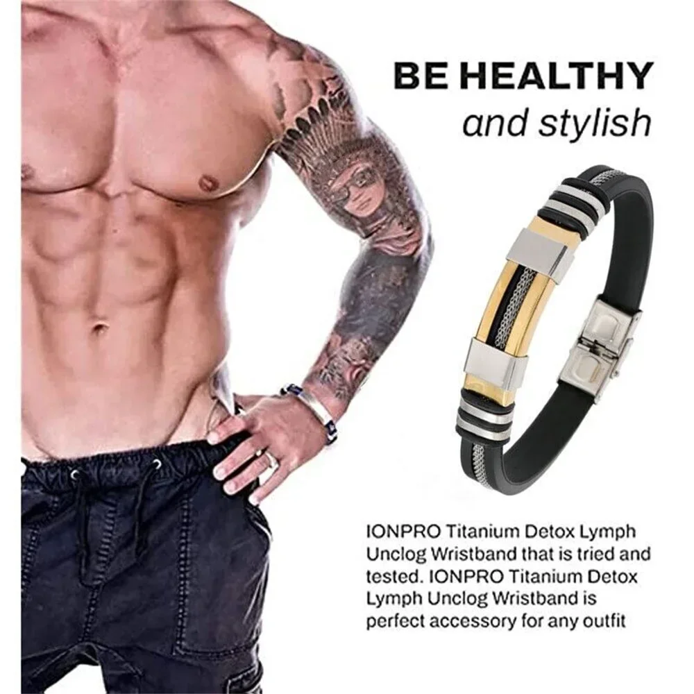 Titanium Detox Lympunclog Wristband Bracelet Lymp Unclog Titaniumion Bracelet Wrist Bands For Energy Women Men Shape Bracelet