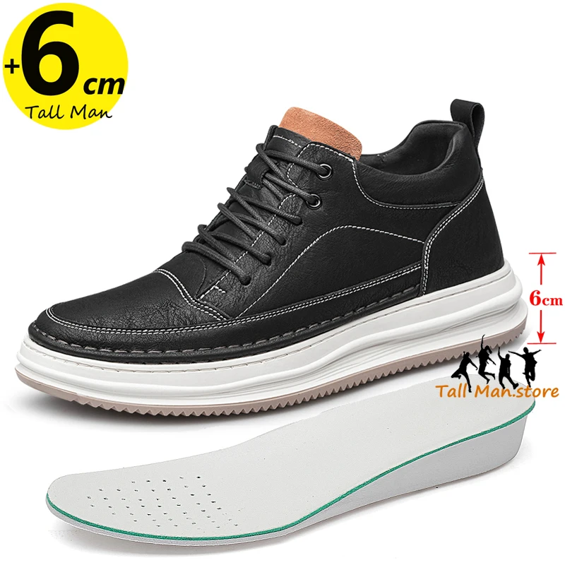 

Lift Sneakers Man Elevator Height Increase Shoes for Men Insole 6cm Sports Leisure