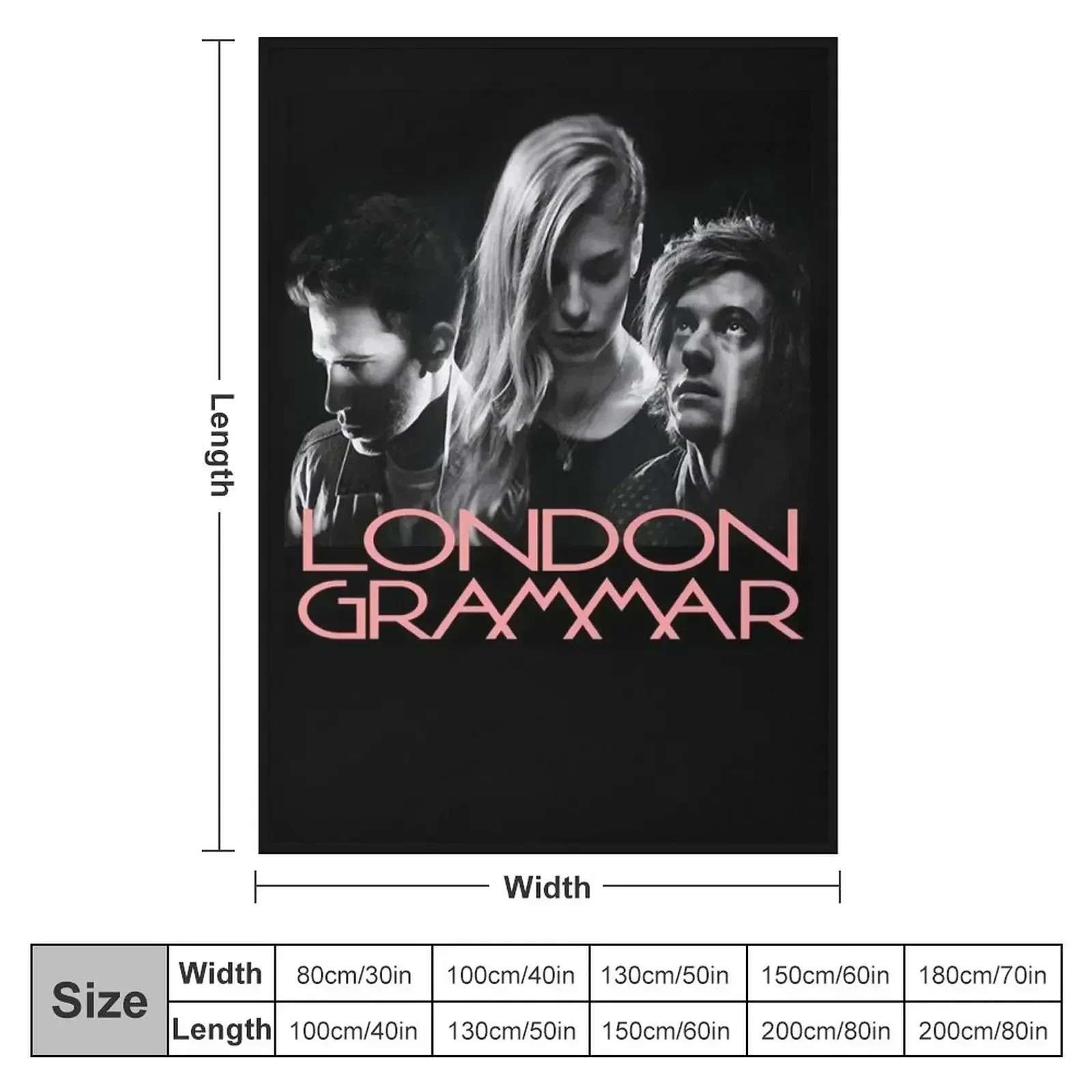 London Grammar Band Logo Singer Music Classic T-Shirt.png Throw Blanket couch cozy soft plush fuzzy picnic outdoor blanket