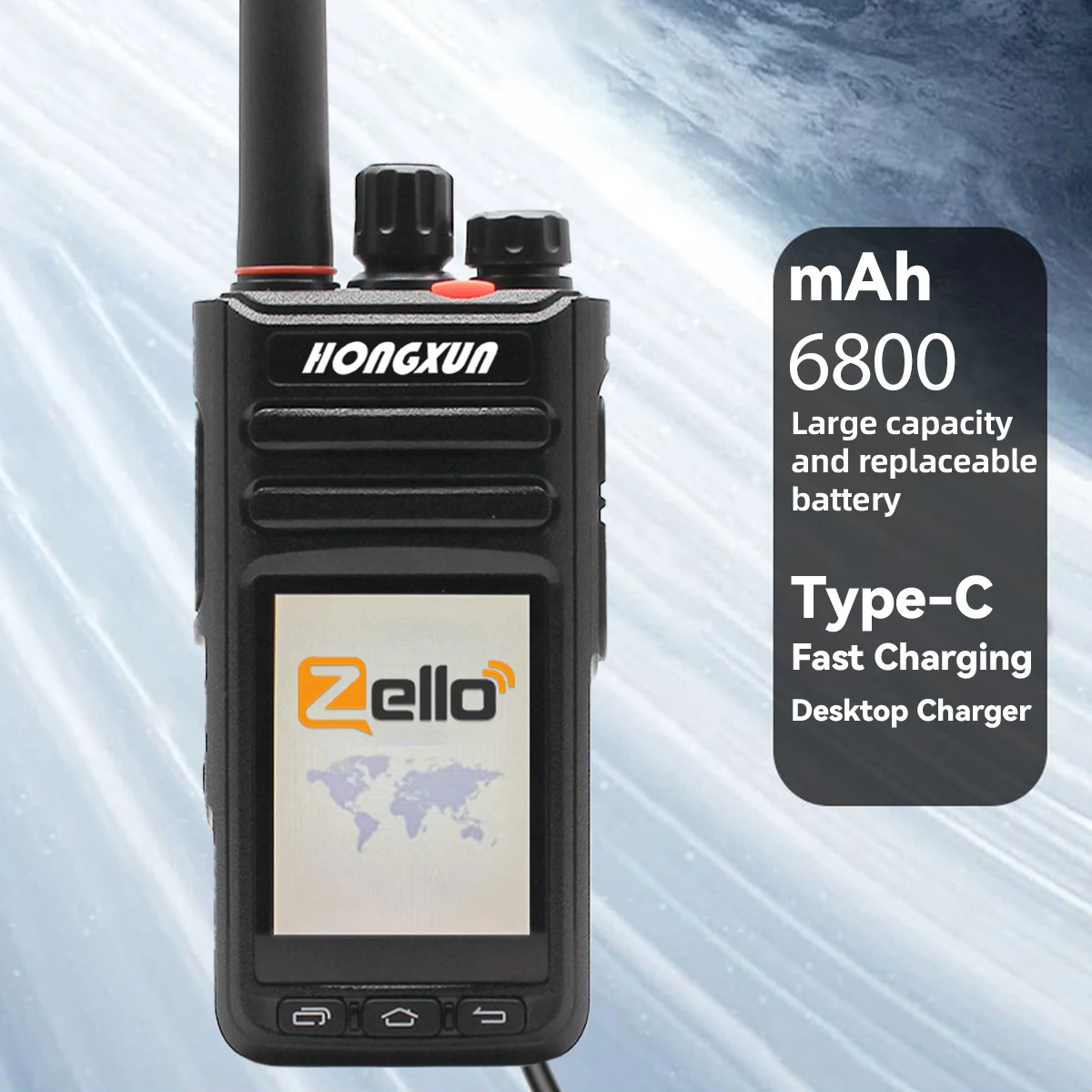 HX T82 أندرويد 9.1 جهاز اتصال لاسلكي حقيقي PTT 4G يده POC 5000 كجم نطاق التحدث العالمي GPS موقف Zello T82 تردد بطاقة Sim