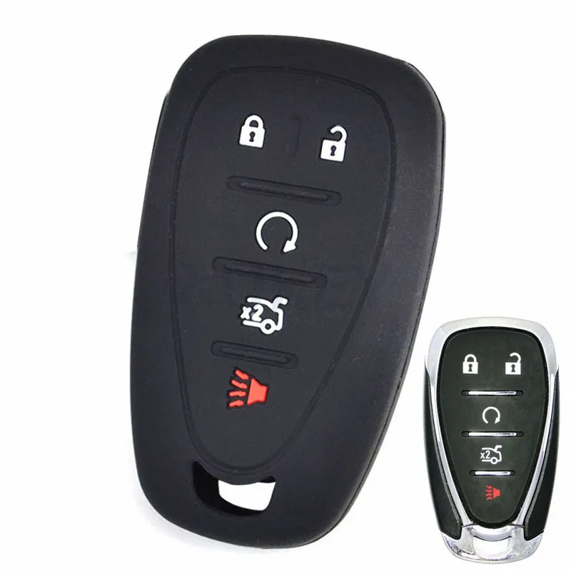 Silicone Car Key Case For Chevrolet Cruze Malibu Spark Sonic Impala Equinox Volt Trax Camaro Remote Fob Cover 2019 2020