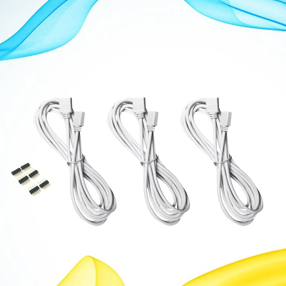 

9Pcs Rgb Extension Cable LED Strip Extension Meter Long for Light Bar Connection No Soldering Needed Safe Reliable