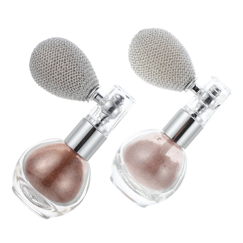 

2Pcs Flash Powder Spray Highlighting Powder Sprayer for Face Body Hair Ultra-Fine Mist Compact Portable Makeup Tool for Party