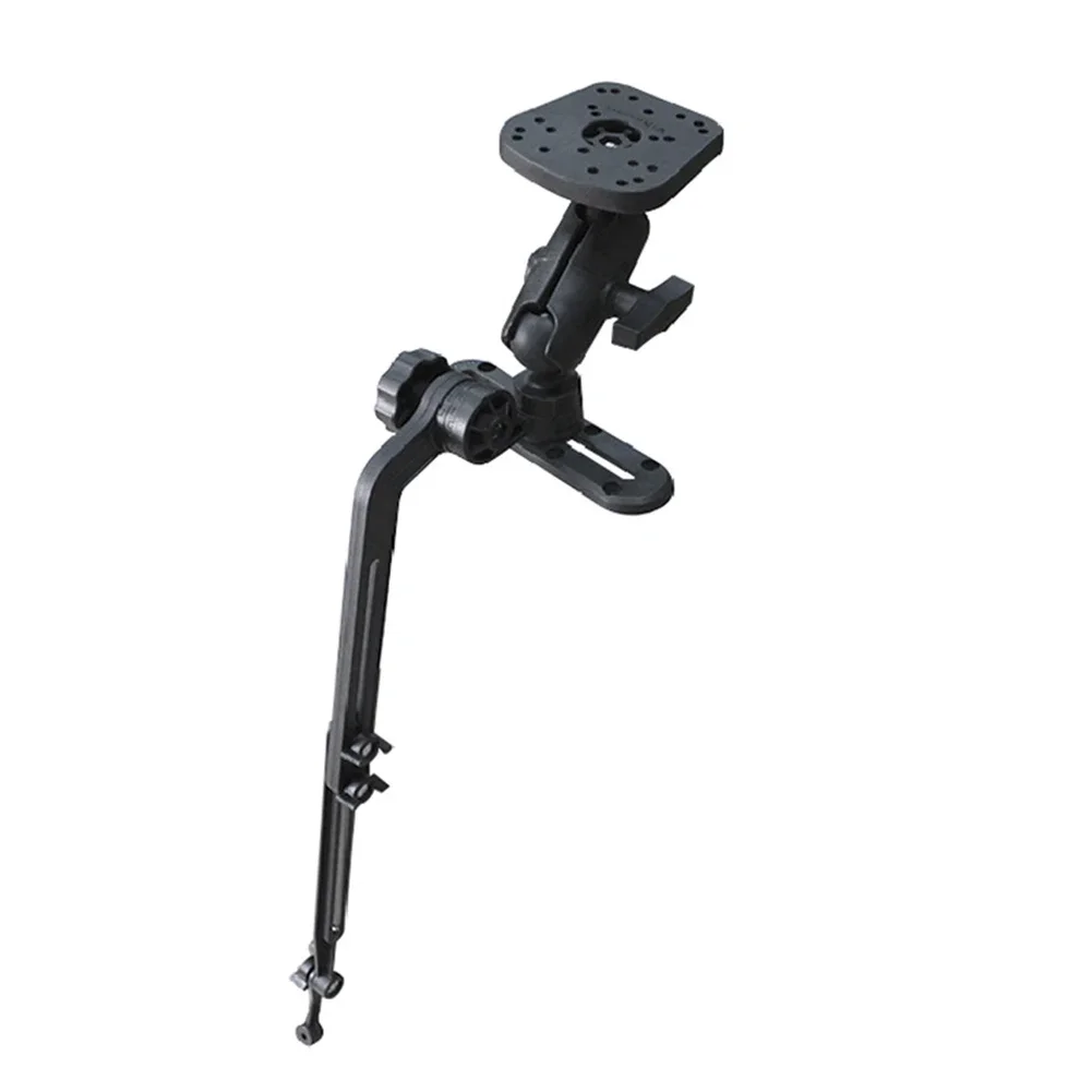 Telescoping Mount Fishfinder Bracket 0.636KG Black Accessories Compact Easy Installation Exquisite Lightweight