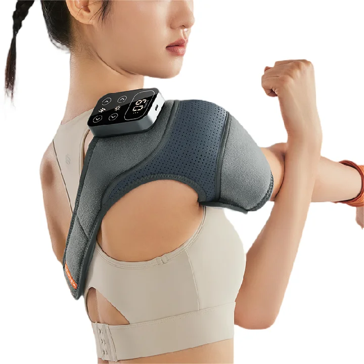 

Portable Knee Massager with Heat for Knee Pain Relief, Knee Elbow Shoulder Wrap Massage Heating Pad