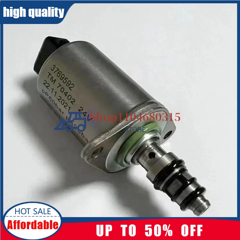Solenoid Valve For Parker Hydraulic Excavator Spare Parts TM70402 3769592