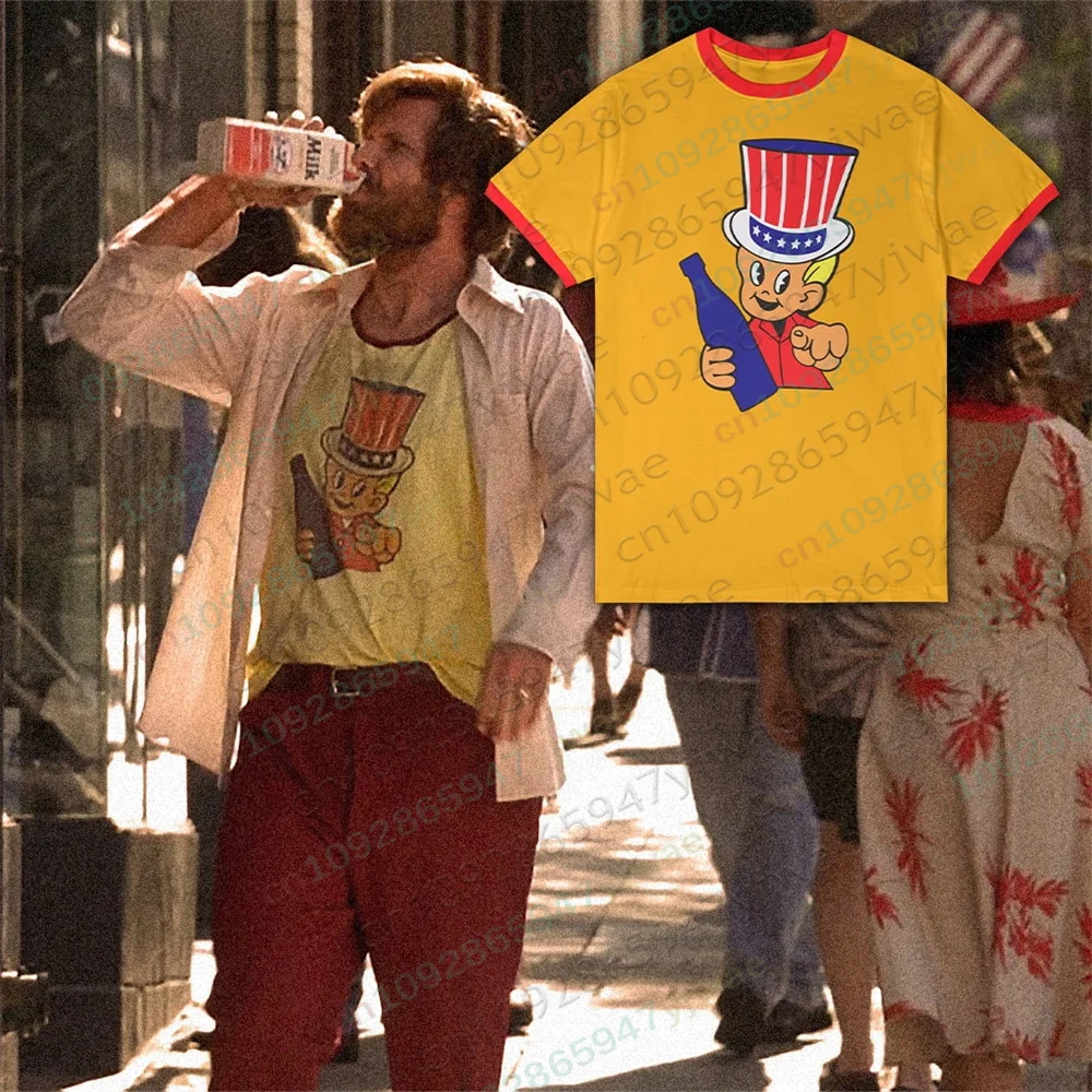 Anchorman Movie Ron Burgundy Little Uncle Sam Same T-Shirt mit Rundhalsausschnitt, modisches, lässiges T-Shirt für den Sommer, Herren- und Damen-T-Shirts – Detail 3