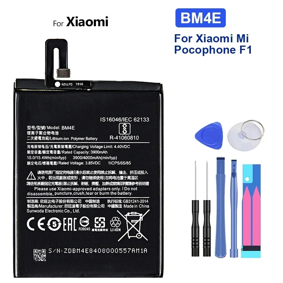 BP40 BP41 BM4E BM47 BM46 BN43 BN41 BN4A BN45 BM3M BN31 BN30 BM3B BM3E BM3L BM35 Battery For Xiaomi Redmi K20 Pro 4, Pocophone F1