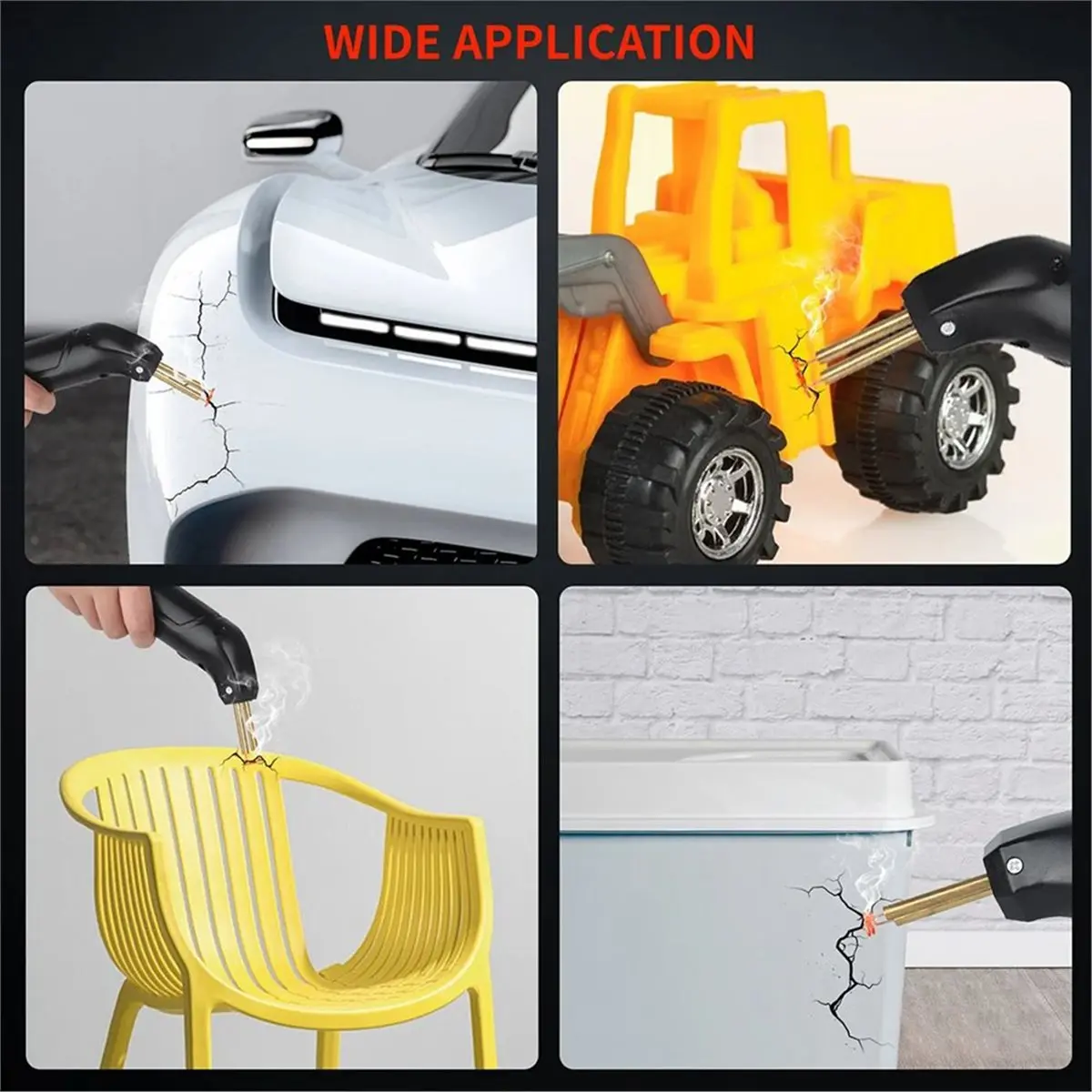 【TODAY-BUY】~@ 100W Portable Plastic Welder Bumper Soldering Iron Staples Bumper Repair Car Tools Hot Stapler Soldering EU Plug