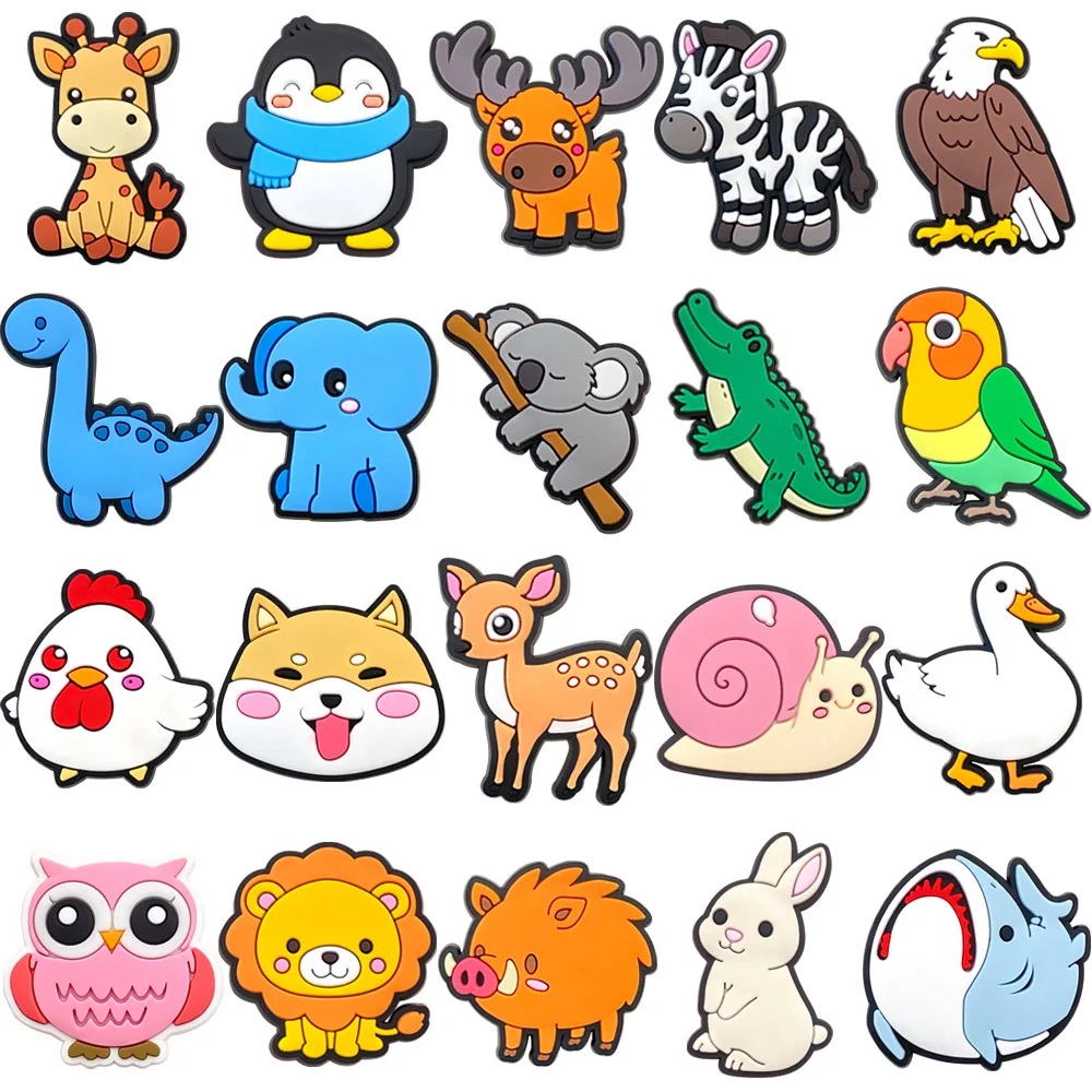 12/20/30/50/100Pcs Random Mixed Shoe Charms, PVC Clog Charms, Shoe Decor Pins for Kids Sandals DIY Decoration Christmas Gift