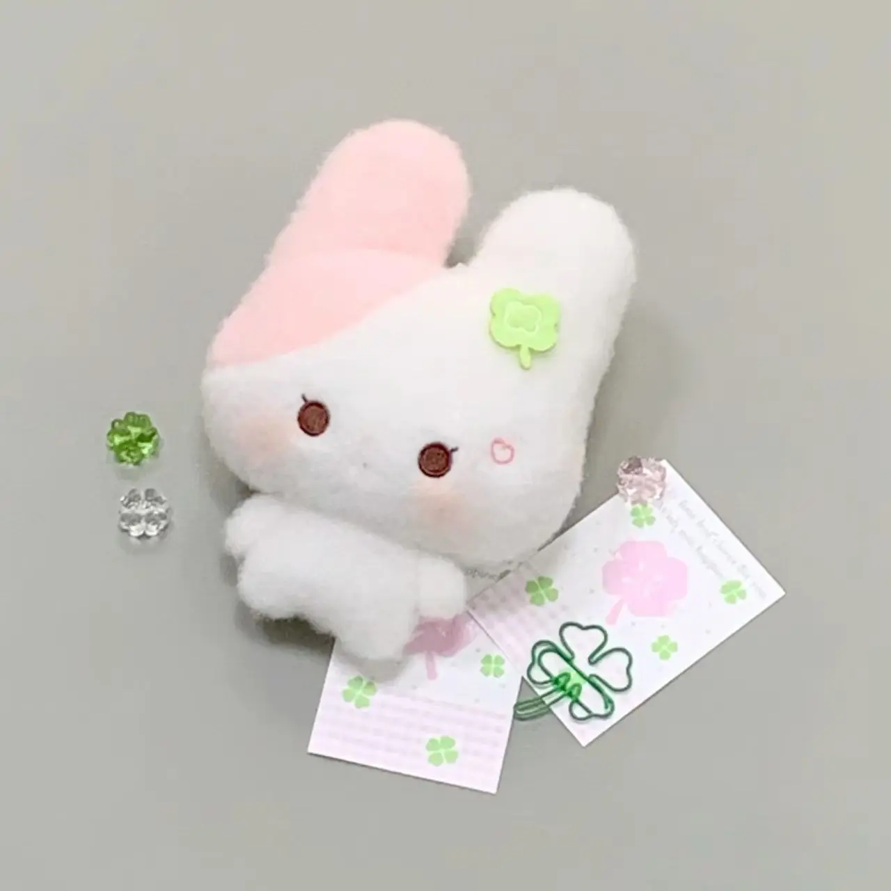 10 cm gefüllte Plüsch-Glückskaninchen-Plüschpuppe, supersüße Nische, Fischkuchen, Katze, Explosion, Anhänger, Taschenanhänger, Schlüsselanhänger, Puppe, Weihnachtsgeschenk