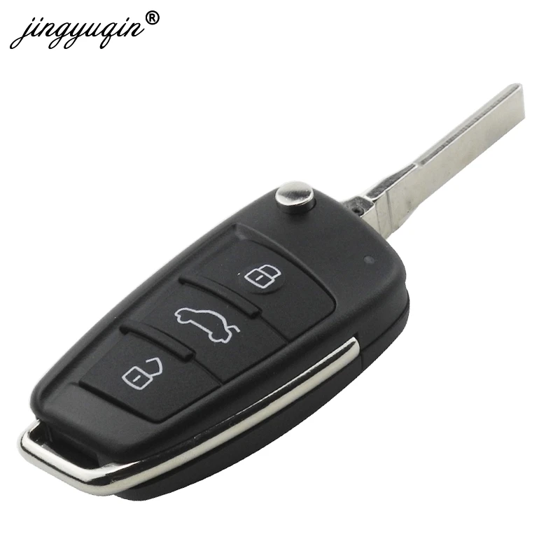 jingyuqin Car Remote Key for Audi A3 S3 A4 S4 TT 434MHz ID48 8P0837220D 8X0837220D  220D 2005-2013