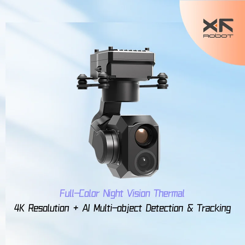 XF-Z-2Mini 3 Eksenli gimbal Akıllı 4K Tam Renkli Gece Görüşlü Çift Sensörlü Mikro Pod Kızılötesi Gimbal kamera