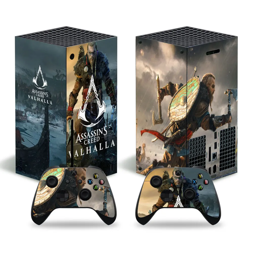 Creed Valhalla Xbox series X Skin Sticker Decal Cover XSX skin 1 Console and 2 Controllers Skin Sticker Vinyl Xboxseriesx