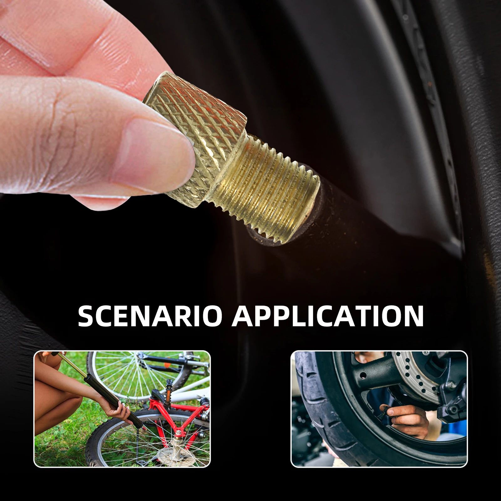 

2 Sets Adapter Inflator Kit for Pumps Needles Tool Adaptor Car Bicycle Ball Tire Balloon Compressor H Pump Fit Most