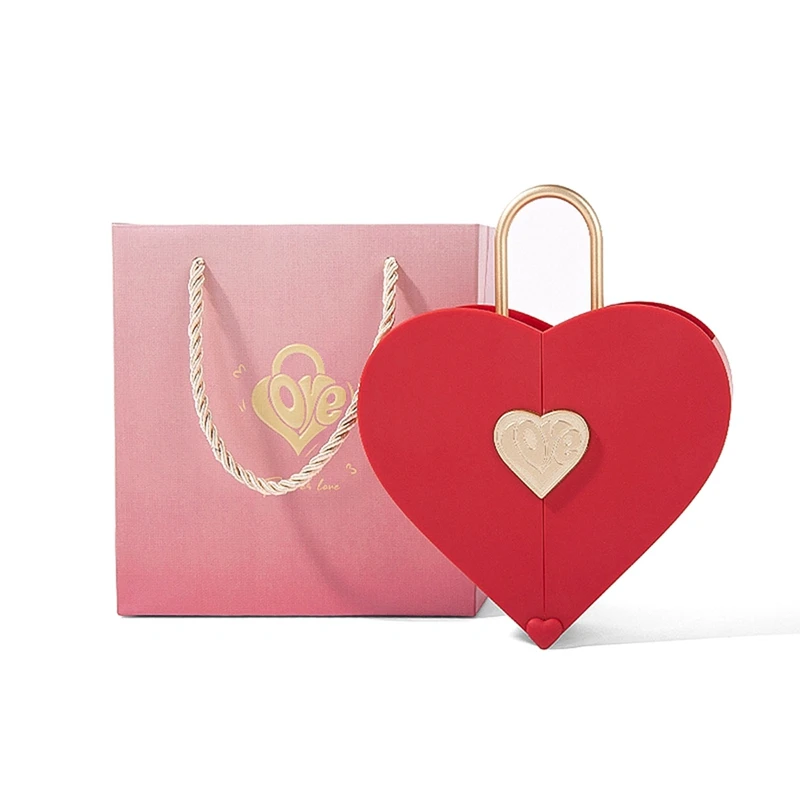 

ABP-Creative Heart Jewelry Box New Tanabata Valentine's Day Gift Box Ring Necklace Set Jewelry Gift Box