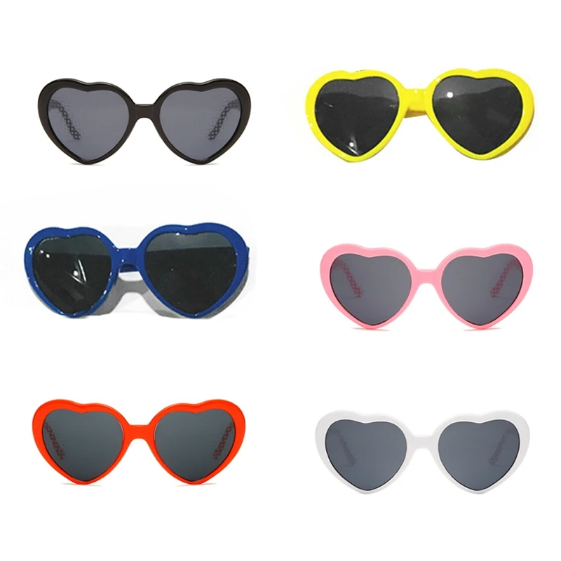 

Heart Shape Light Effects Glasses Sunglasses For Women Girls Kids Party Club Sunglasses Valentine Lover Gifts