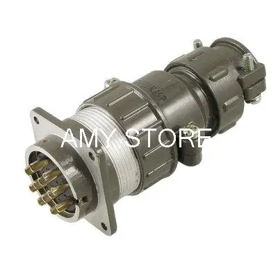 Unshielded Type 12 Pins Circular Connector Aviation Plug Gray