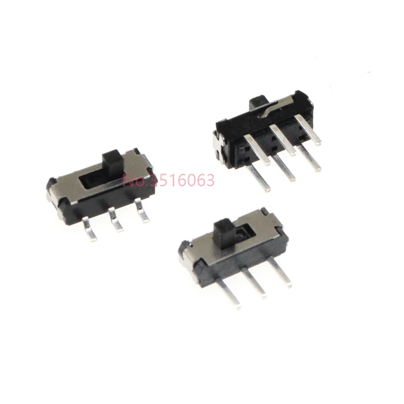 10PCS Slide Switch Micro-power Toggle Switch Single and Double-row Direct-inserted Horizontal Sliding Second Gear Third Gear