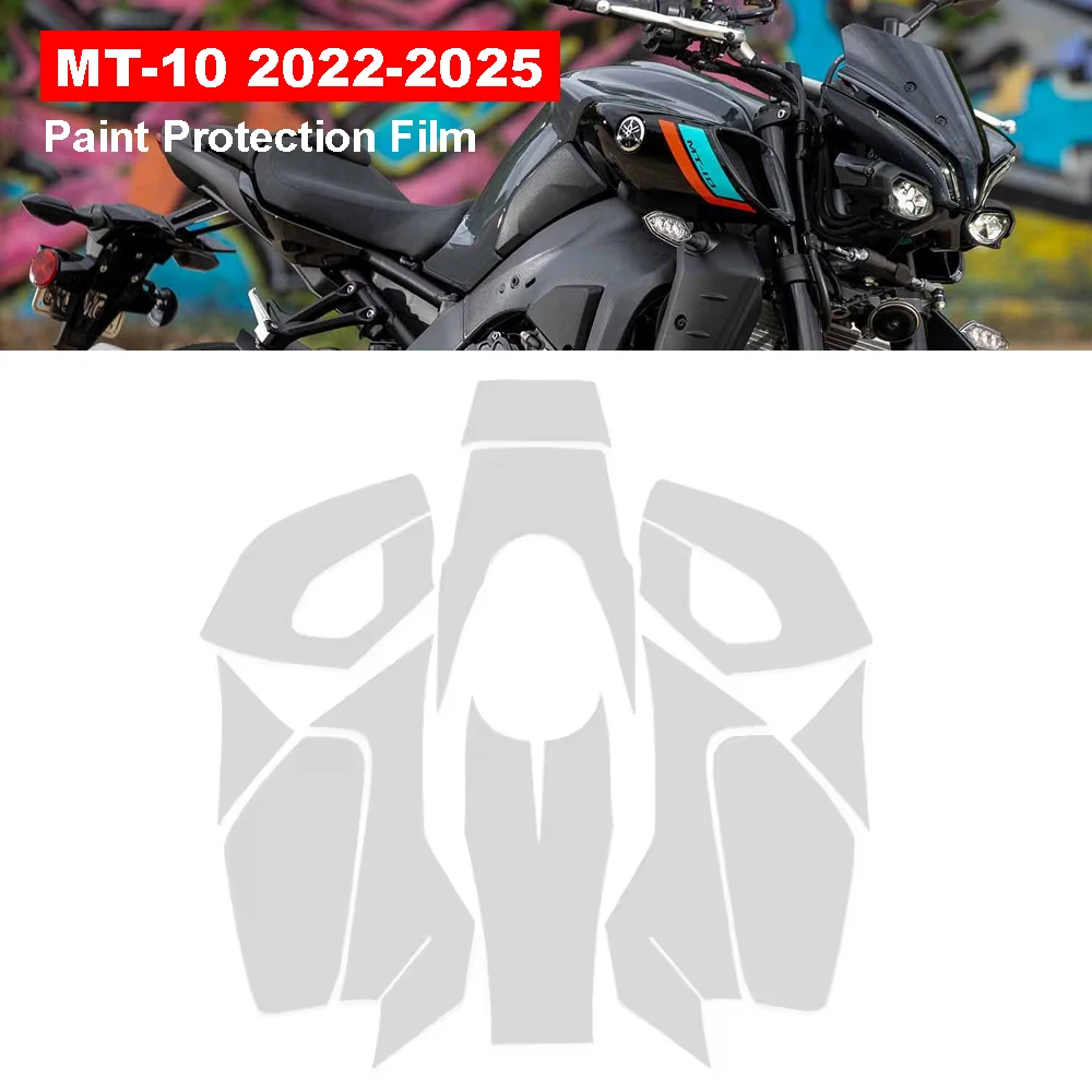 MT10 TPU Paint Protection Film For YAMAHA MT 10 MT-10 2022-2025 PPF Motorcycle Sticker Protective Anti-Scratch UV Resistant