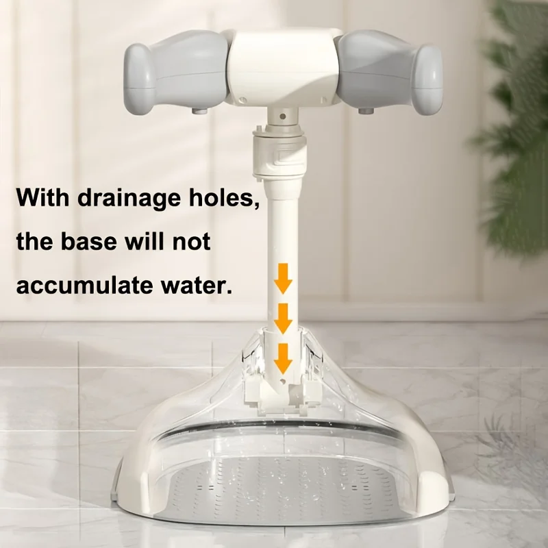 Kids Standing Bath Station - Non-Slip Foldable Height Adjustable 2 Colors for Baby Toddler