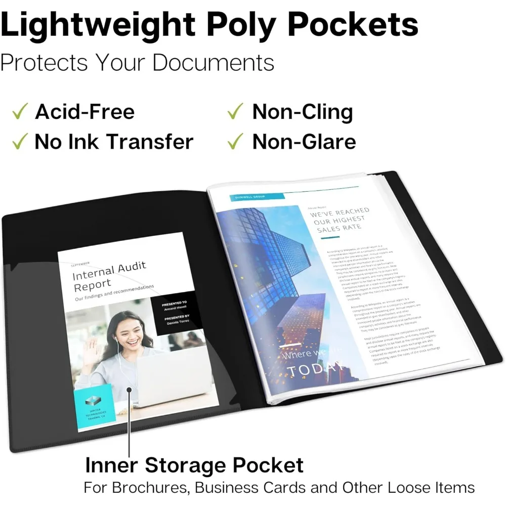 สมุดนำเสนอขนาด 9x12 (สีดำ) แฟ้ม 24 ช่องพร้อมซองพลาสติก แสดงเอกสารขนาด 9 x 12 หรือ A4 จำนวน 48 หน้า ใบรับรอง