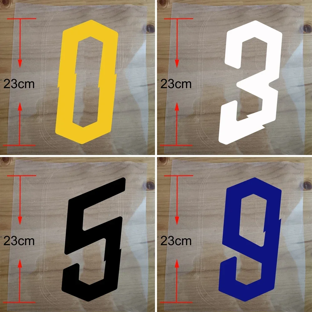 2019-20 Roman numbers For Jerseys Athletic Wear Iron on patches heat transfer PU Health High Elasticity DIY Sewing Decoration