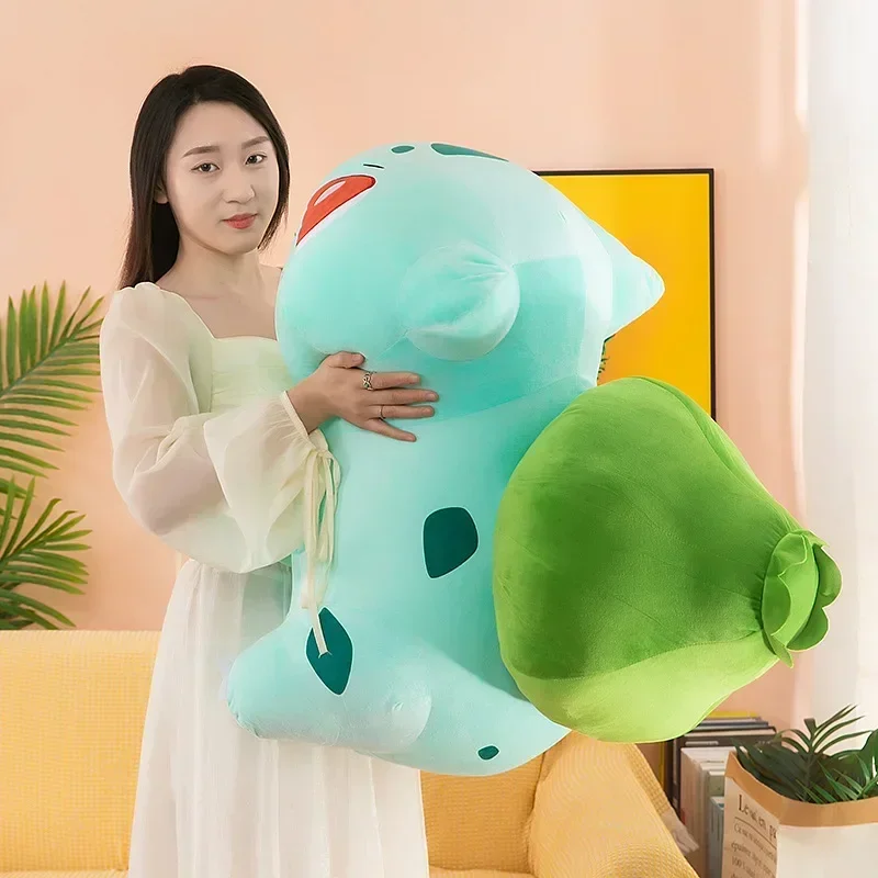 60 سنتيمتر البوكيمون Bulbasaur أفخم محشوة دمية لعبة لينة أنيمي الدمى محشوة الحيوان Kawaii رمي وسادة هدية عيد ميلاد للبنين بنات