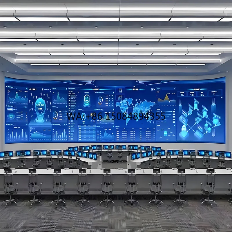 

Indoor GOB SMD P1.25 P1.53 P1.86 P2.0 P2.5 P3.0 Ultra Fine Pitch LED Panel for Command Center Video Wall Seamless Large Screen