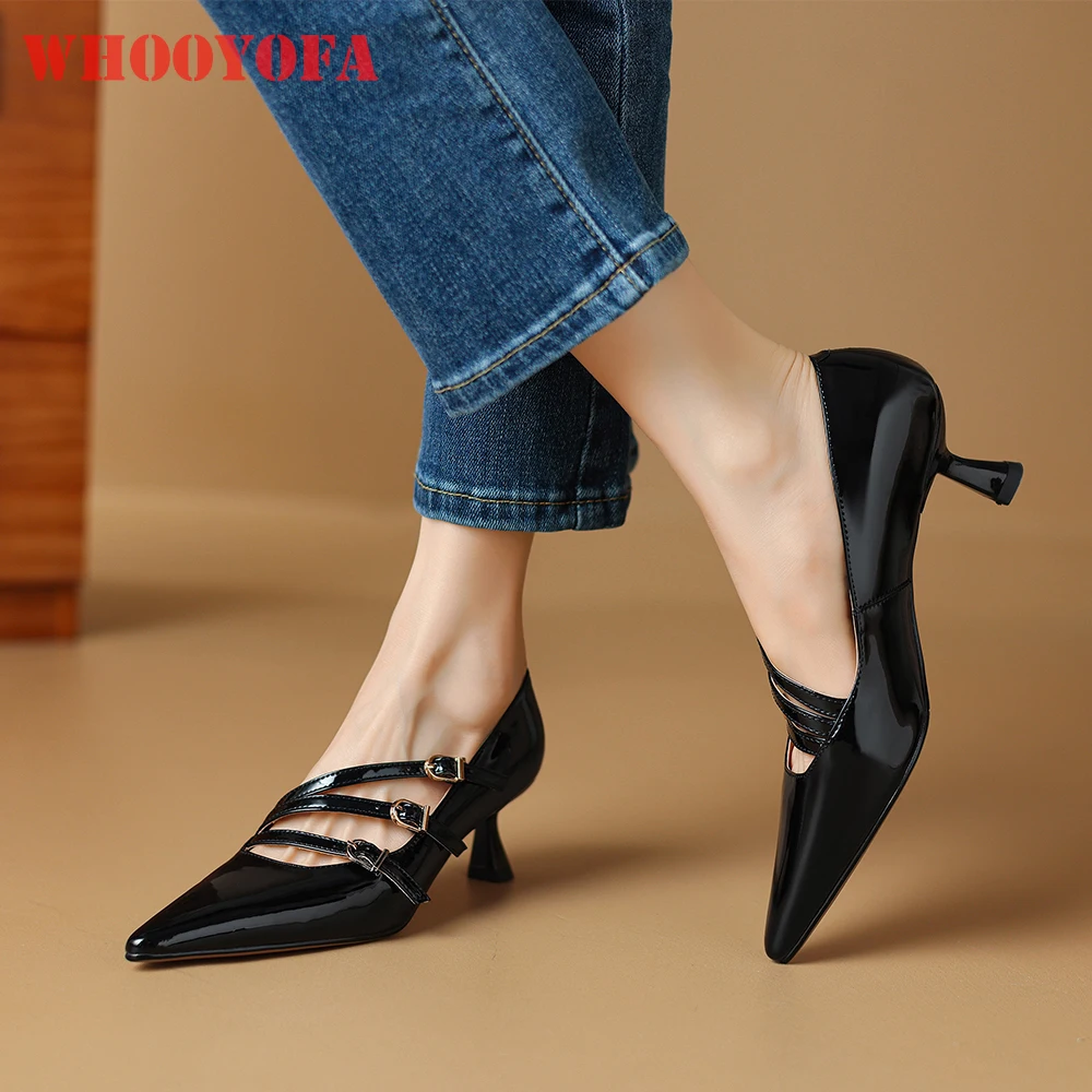 

2025 New Quality Sheepskin Black Red Women Nude Pumps High Thin Heels Lady Bridal Shoes Plus Big Small Size 31 44 47