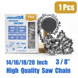 AGUDEZA 1 Pcs 14/16/18/20 Inch Saw Chain 3/8