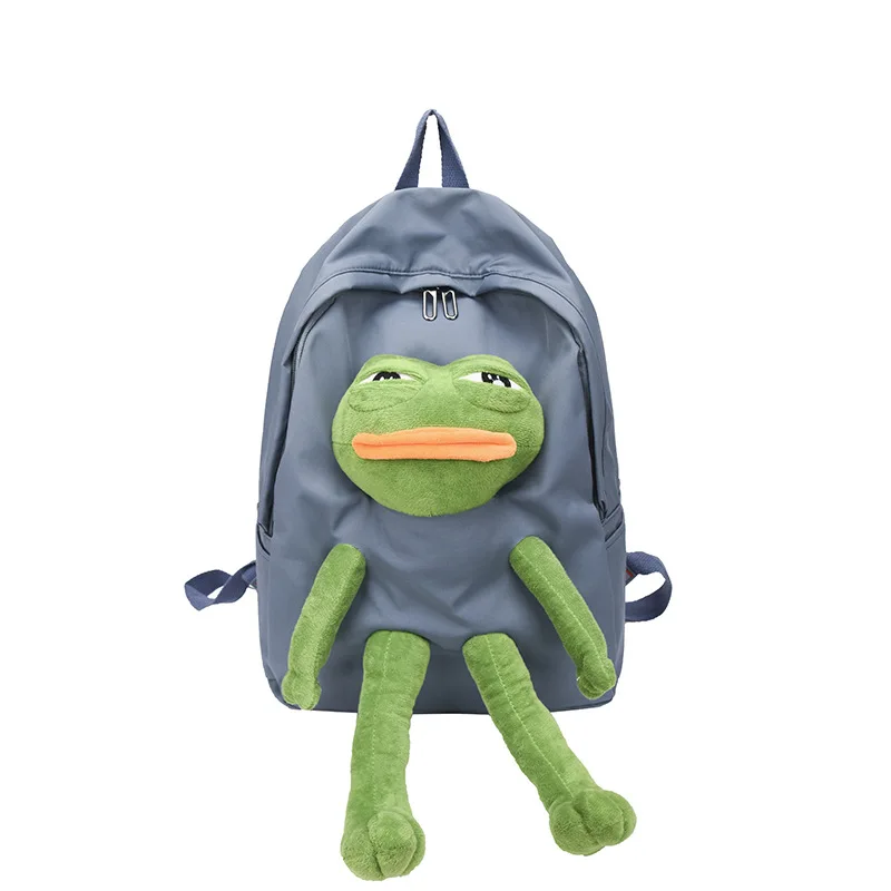 Three-dimensional Frog Doll Backpacks Women Oxford Bagpack Male Rucksack Shoulder Bag For Teenage Girl School Bag Mochila Bolsa