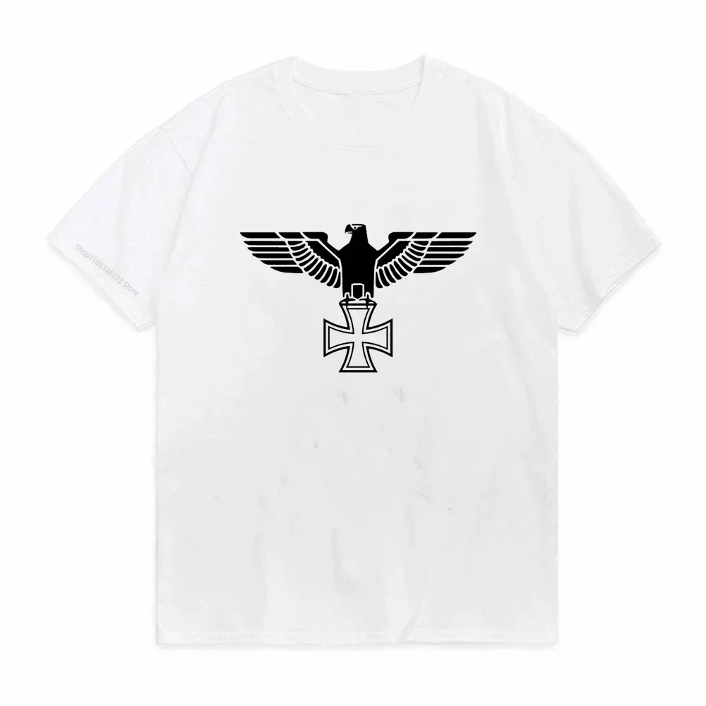 SPQR Roman Gladiator Imperial Golden Eagle Harajuku Tops Imperial Eagle T-Shirt Iron Cross Print T Shirt  Tees Shirt harajuku