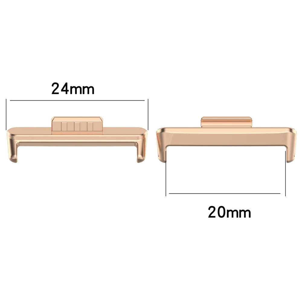 2pcs 20MM Width Strap Head Piece Wristband Connector Watch Bracelet Connecting Adapter for Watch Fit3 Parts