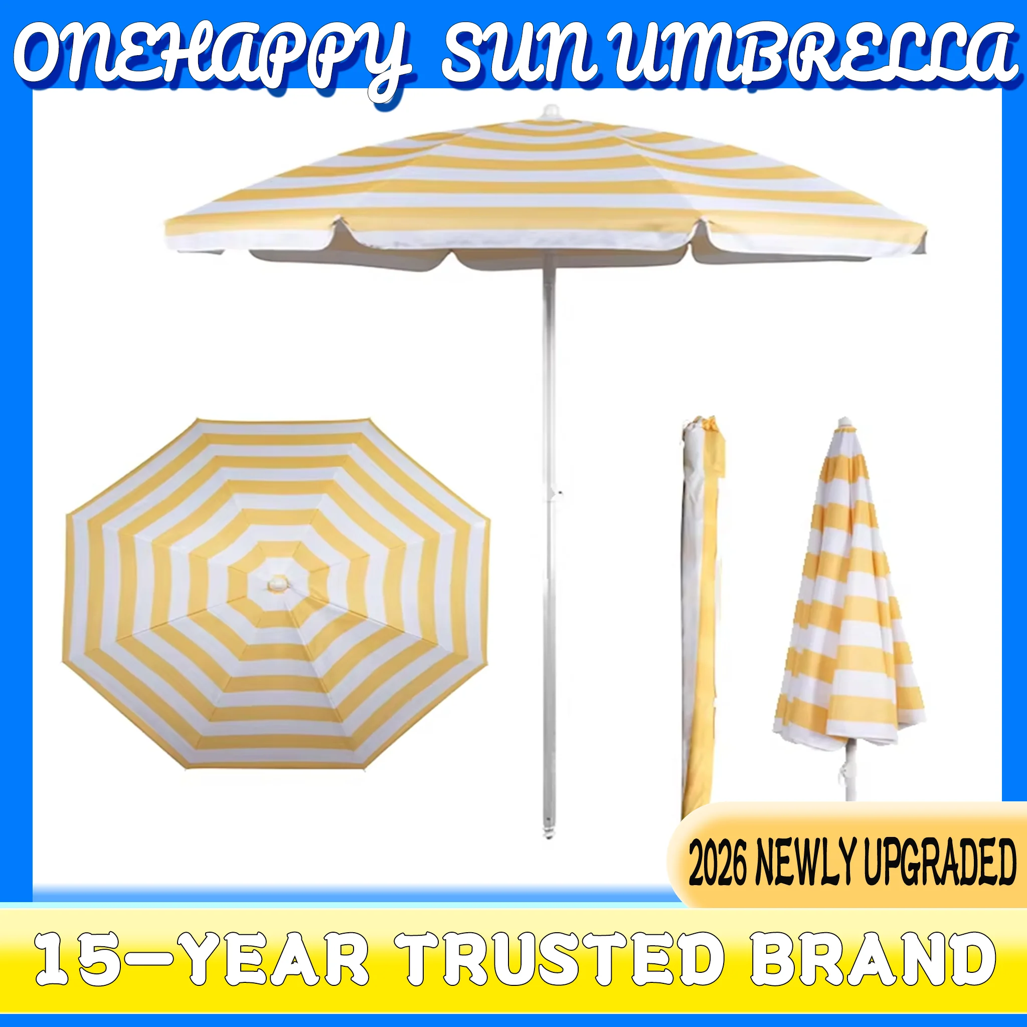 

Classic style striped pattern beach umbrella sun umbrella pool umbrella