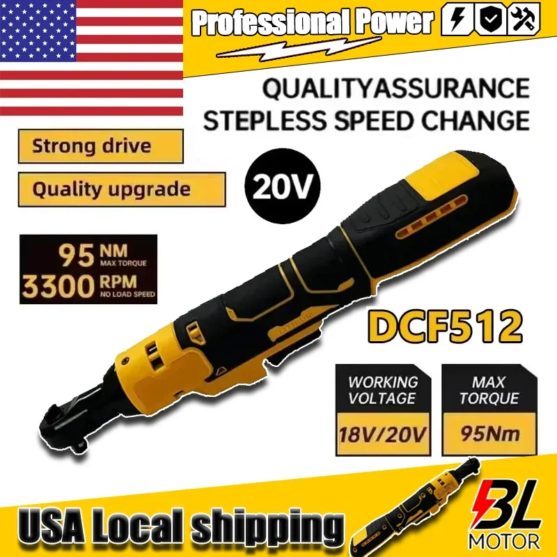 

Fit Dewalt DCF512 1/2 Inch Brushless Ratchet Right Angle Wrench LED Cordless Driver Variable Speed Power Wrench 20V Power Tools