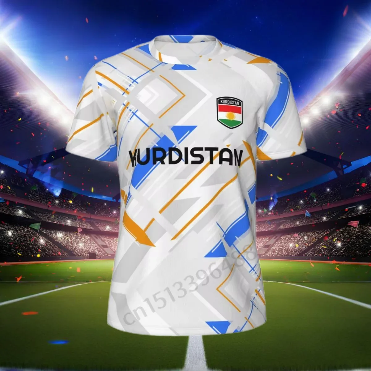 

Casual Men's Kurdistan Flag 3D Printed T-Shirt Quick Dry Short Sleeve Mesh T-Shirt Unisex Running Cycling Tennis Fitness