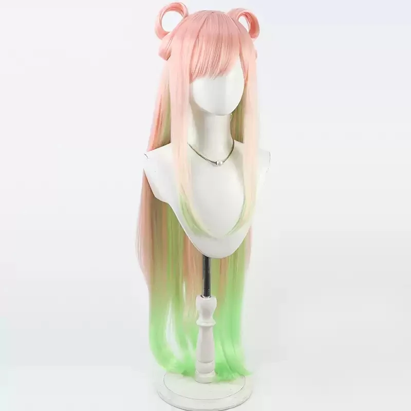 Game LOL Mythmaker Irelia Cosplay Wig New Year Irelia The Blade Dancer Champion 100cm Long Gradient Pink Hair Halloween Role